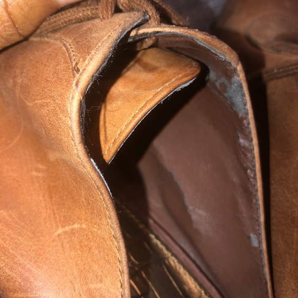 Sam Edelman clog mules heels platform slip on shoes Sz 8 brown women lace up - Picture 6 of 6